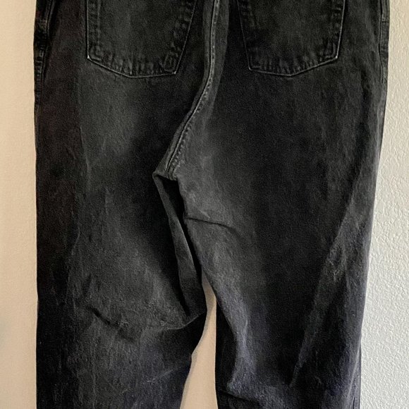 Black - Tapered Leg - Relaxed Fit - High Waisted - Gitano Mom Jeans - Picture 5 of 5